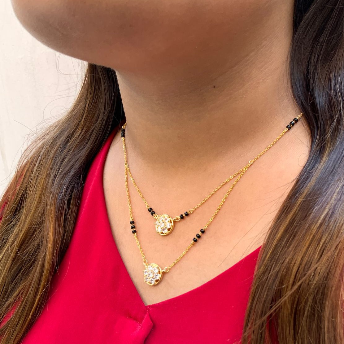 Charming Gold Plated High Quality Mangalsutra - Abdesignsjewellery