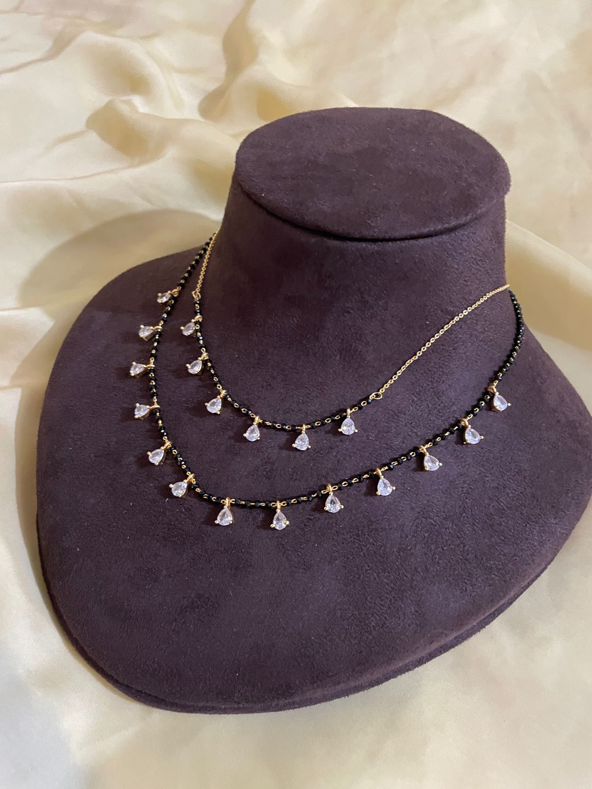 Simple Gold plated Mangalsutra Combo