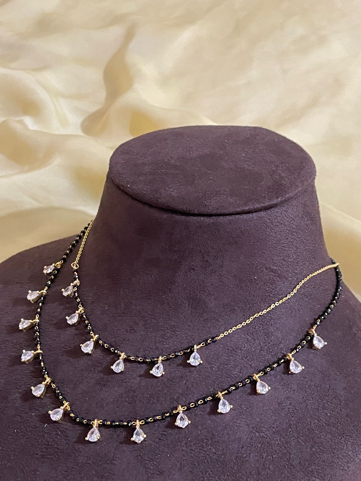 Simple Gold plated Mangalsutra Combo