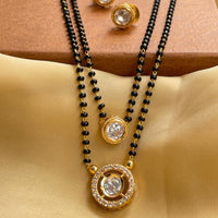 Thumbnail for Stunning Round Gold Plated Mangalsutra & Earrings