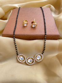 Thumbnail for Round Diamond Mangalsutra & Earrings