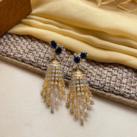 Thumbnail for Royal Blue American Diamond Earrings