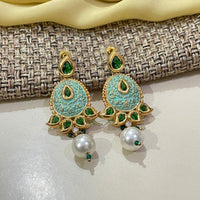 Thumbnail for Beautiful Kundan Ruby Earrings - Abdesignsjewellery
