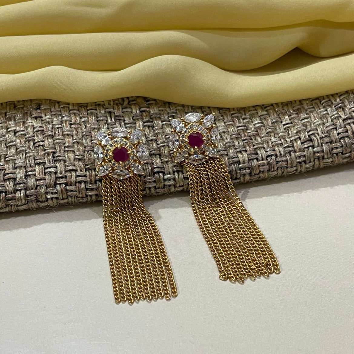 Party Wear CopperGold Plated Earring