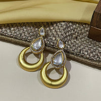 Thumbnail for Partywear Gold Plated Kundan Earring