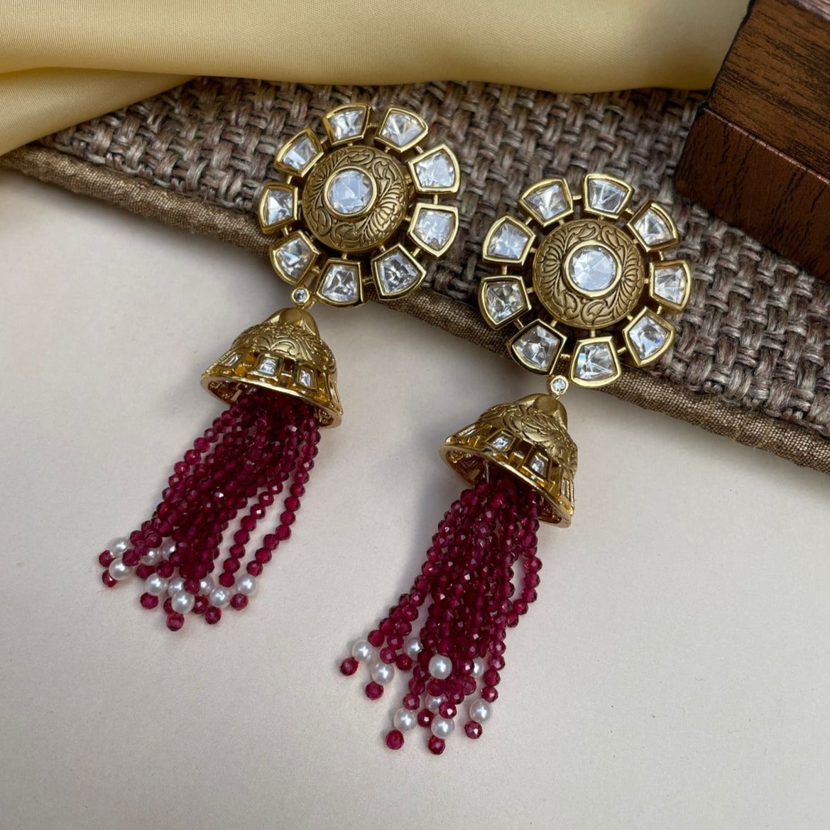 Ethnic Indian jhumka Style Earring - Abdesignsjewellery