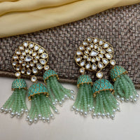 Thumbnail for Peora Traditional Gold Plated Jhumka Earring