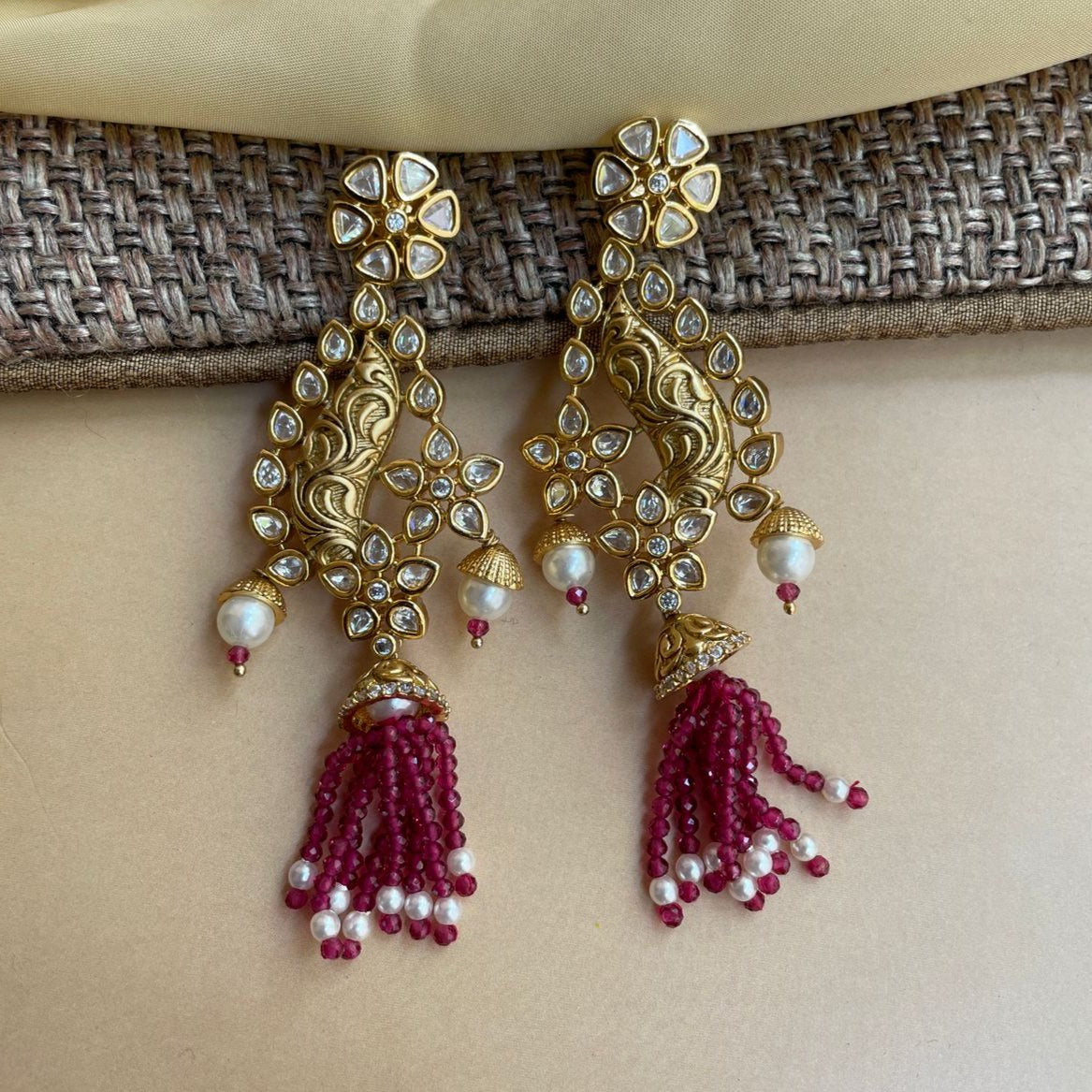 Mint Green Pearl High Quality Earring - Abdesignsjewellery