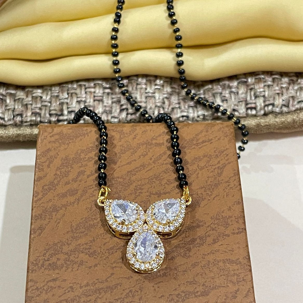 Pratha Tejasswi Prakash Naagin Inspired Tear Drop Diamond Mangalsutra