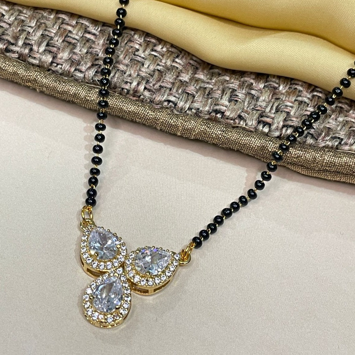 Pratha Tejasswi Prakash Naagin Inspired Tear Drop Diamond Mangalsutra
