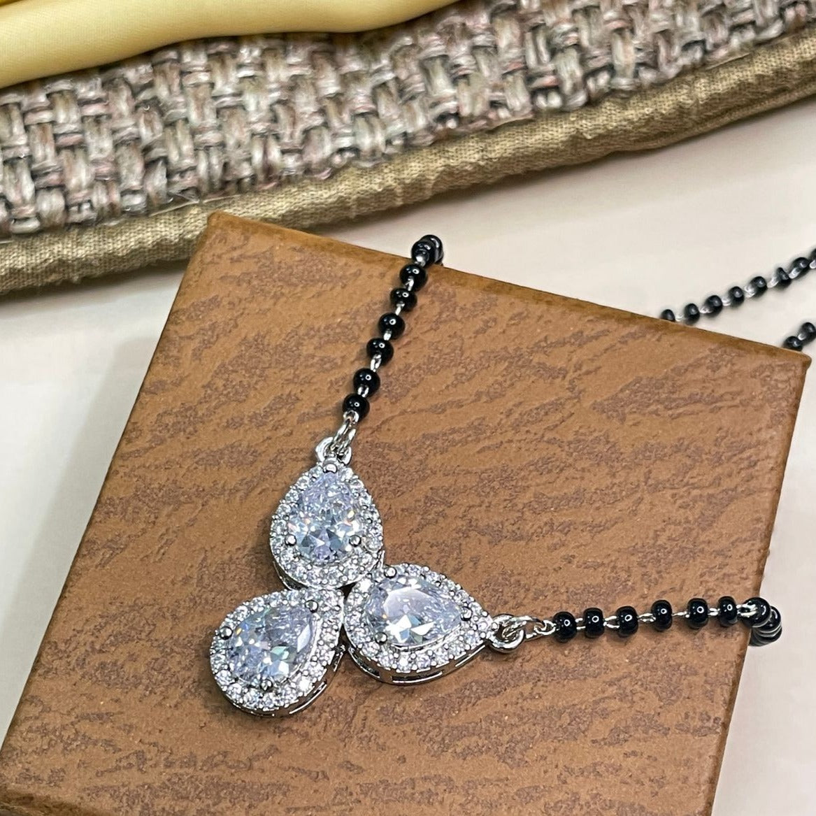 Pratha Tejasswi Prakash Naagin Inspired Tear Drop Diamond Mangalsutra