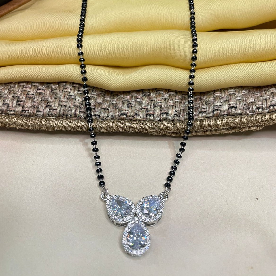 Pratha Tejasswi Prakash Naagin Inspired Tear Drop Diamond Mangalsutra