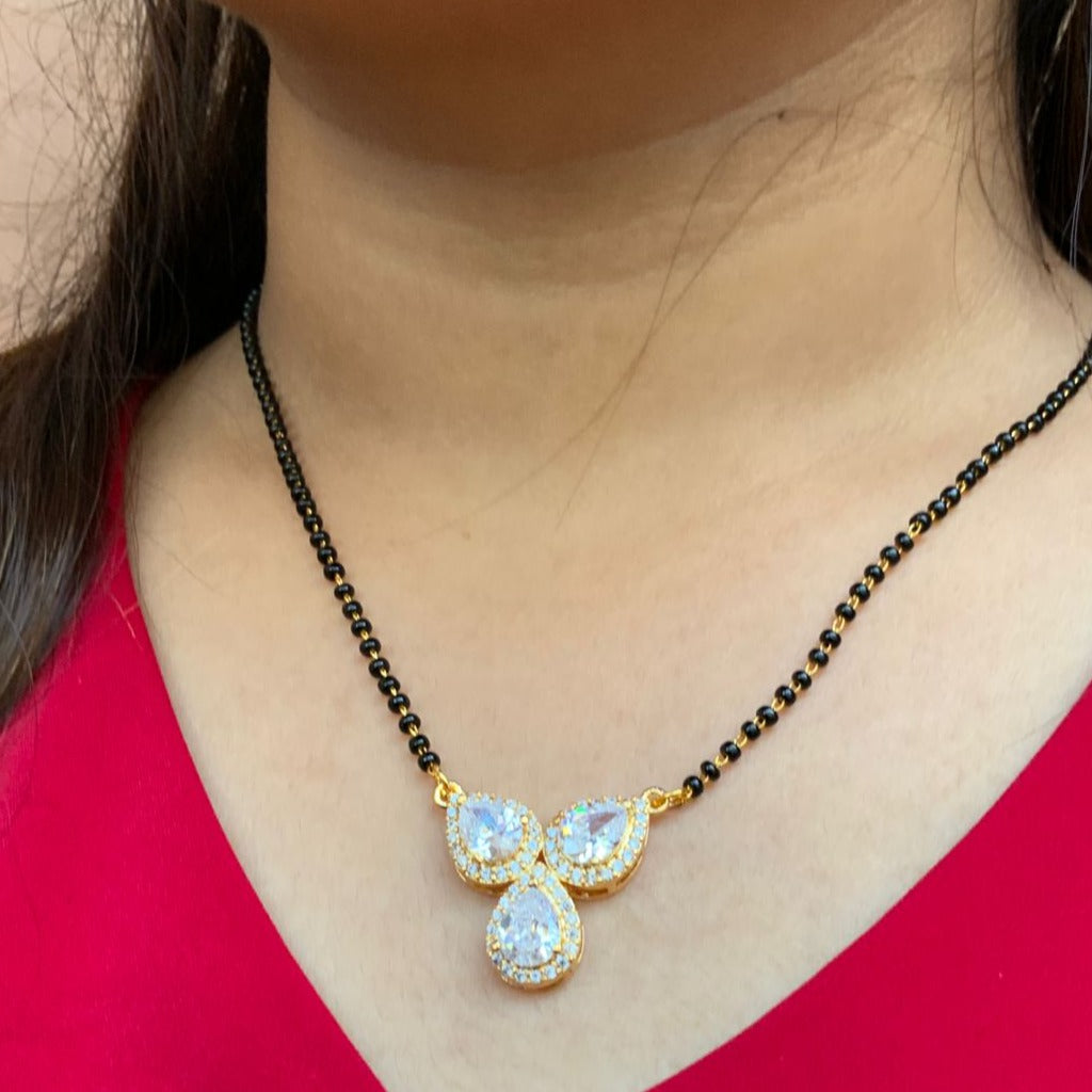 Pratha Tejasswi Prakash Naagin Inspired Tear Drop Diamond Mangalsutra