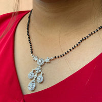 Thumbnail for Vintage American Diamond Droplet Statement Mangalsutra