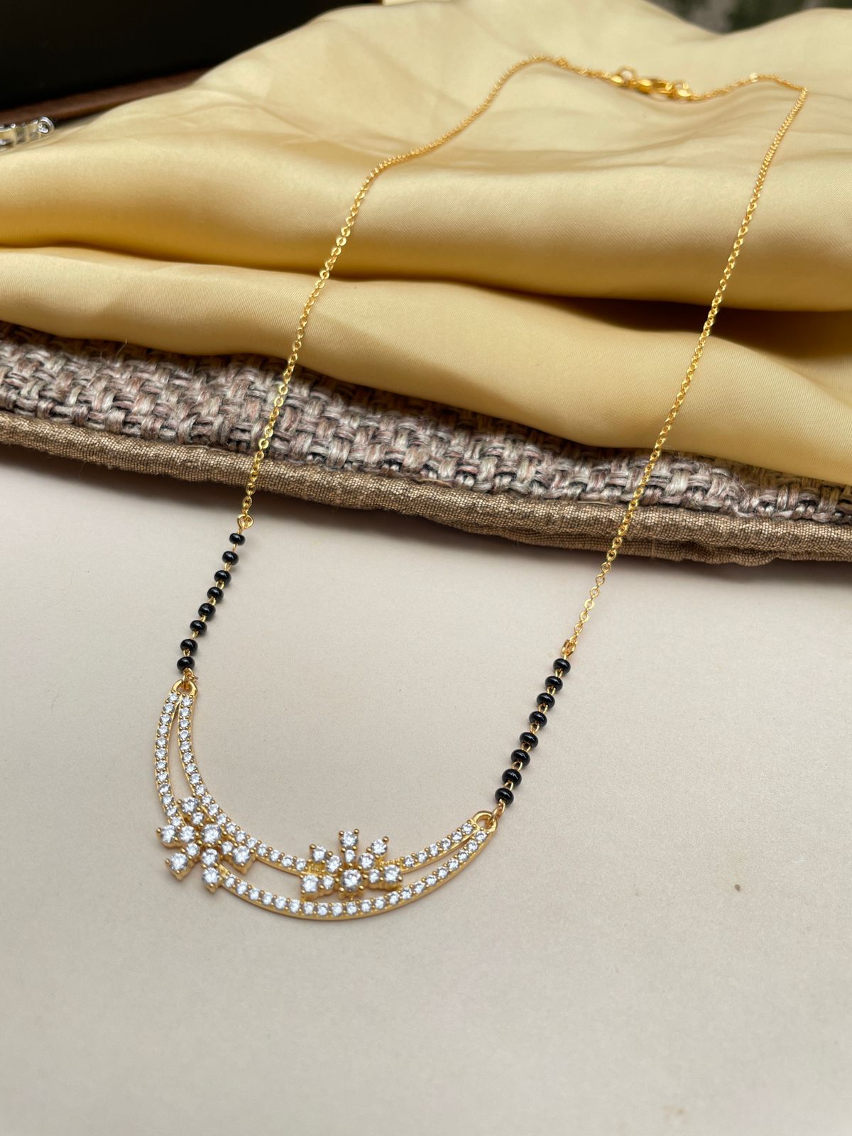 Elite Unique Flower Mangalsutra - Abdesignsjewellery