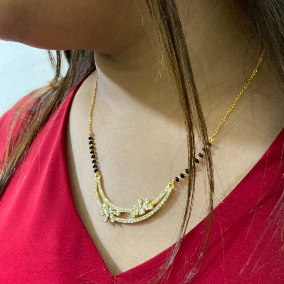 Elite Unique Flower Mangalsutra - Abdesignsjewellery