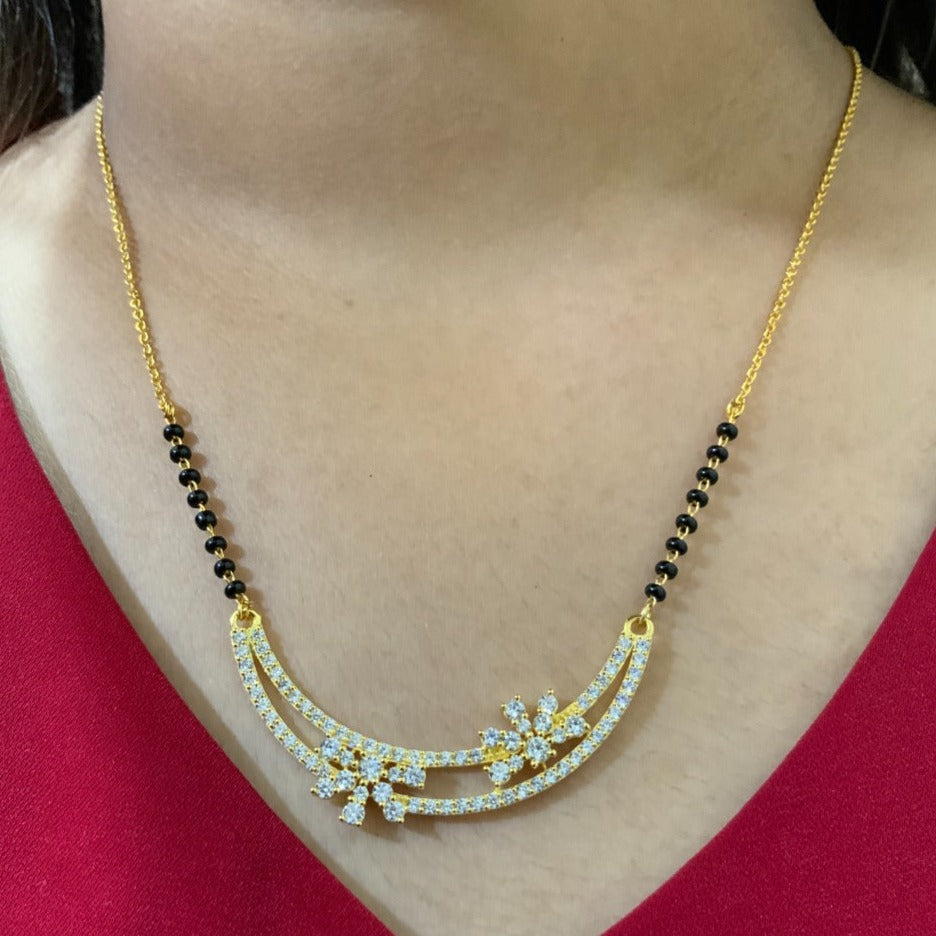 Elite Unique Flower Mangalsutra - Abdesignsjewellery