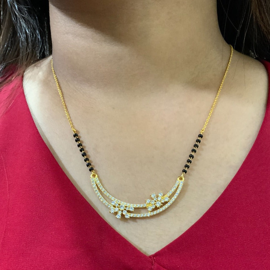 Elite Unique Flower Mangalsutra - Abdesignsjewellery