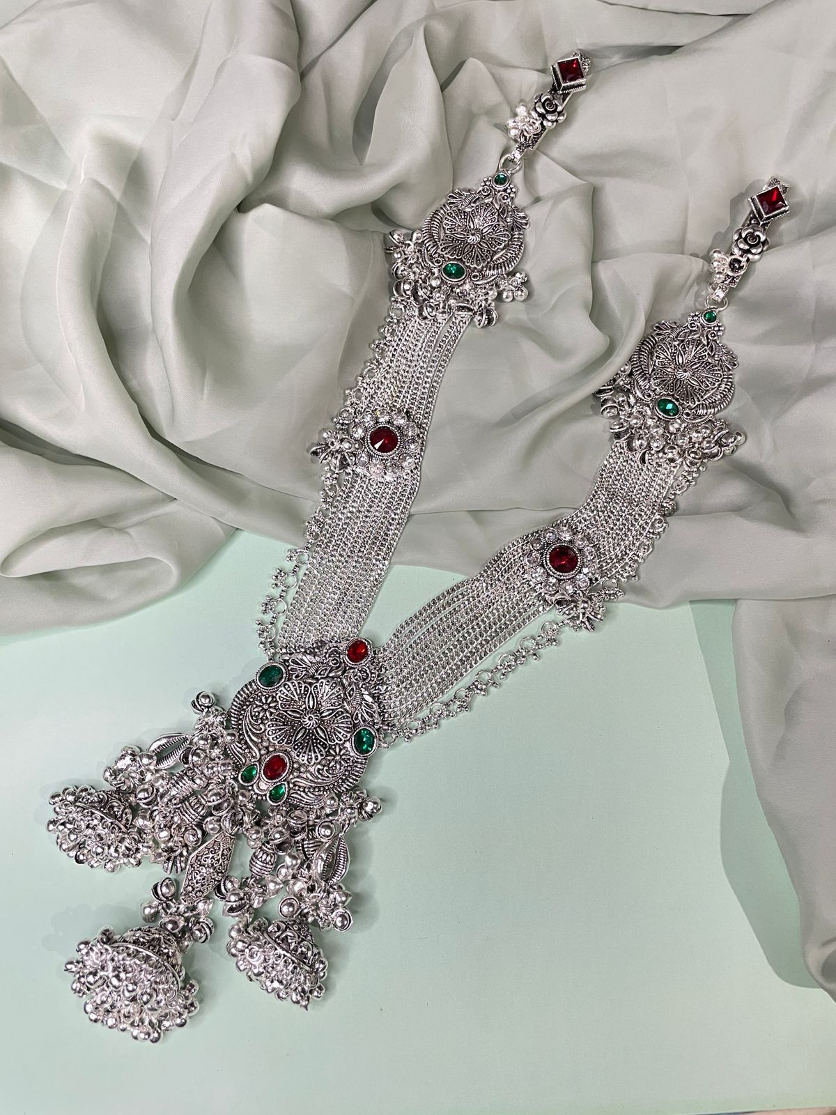 Beautiful High Quality Silver Plated Saree Juda Pin - Abdesignsjewellery