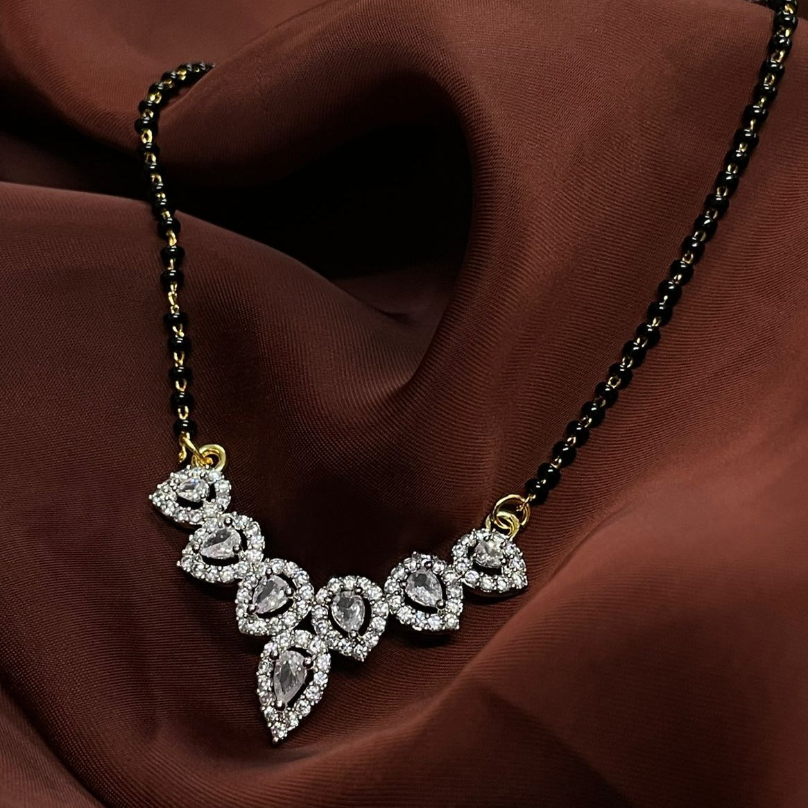 Exclusive Cubic Zirconia Mangalsutra - Abdesignsjewellery