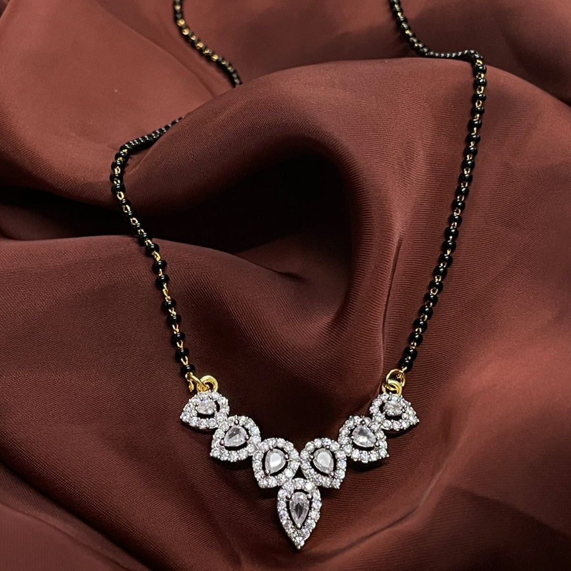 Exclusive Cubic Zirconia Mangalsutra - Abdesignsjewellery