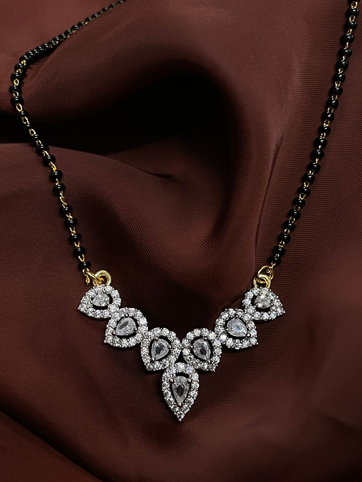 Exclusive Cubic Zirconia Mangalsutra - Abdesignsjewellery