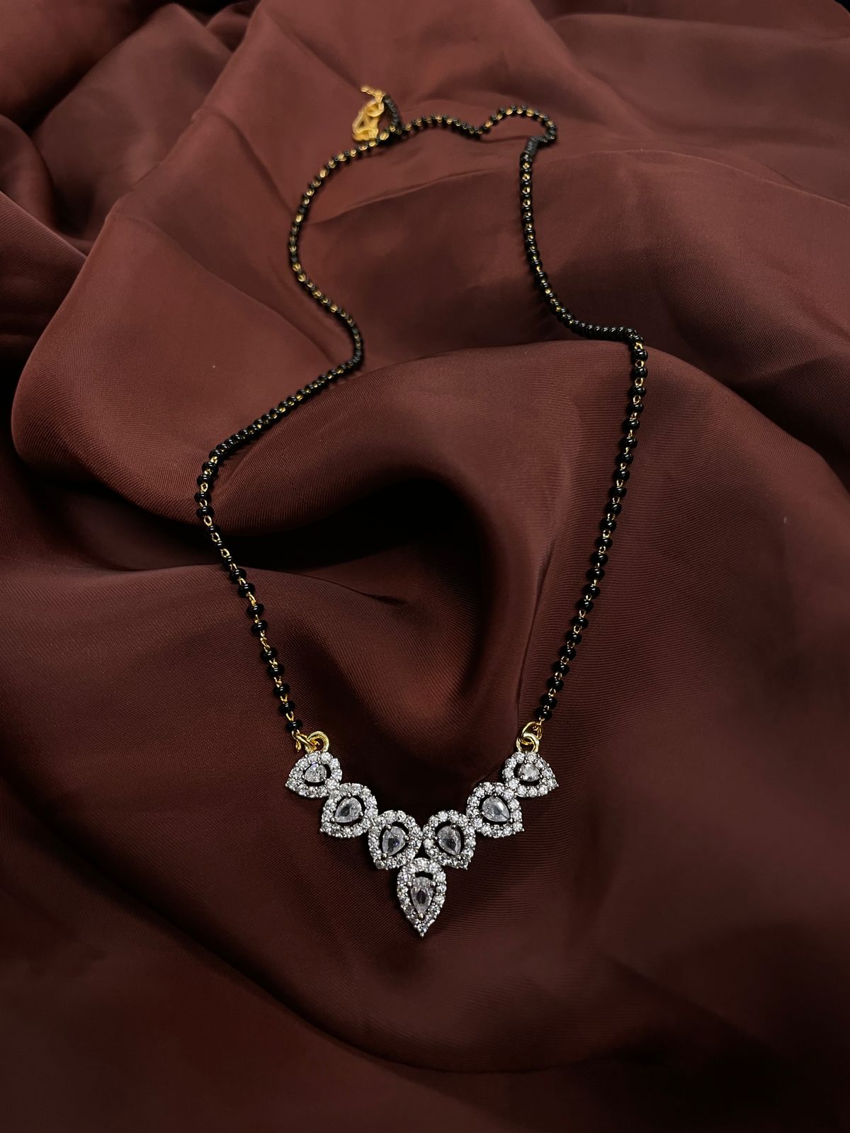 Exclusive Cubic Zirconia Mangalsutra - Abdesignsjewellery