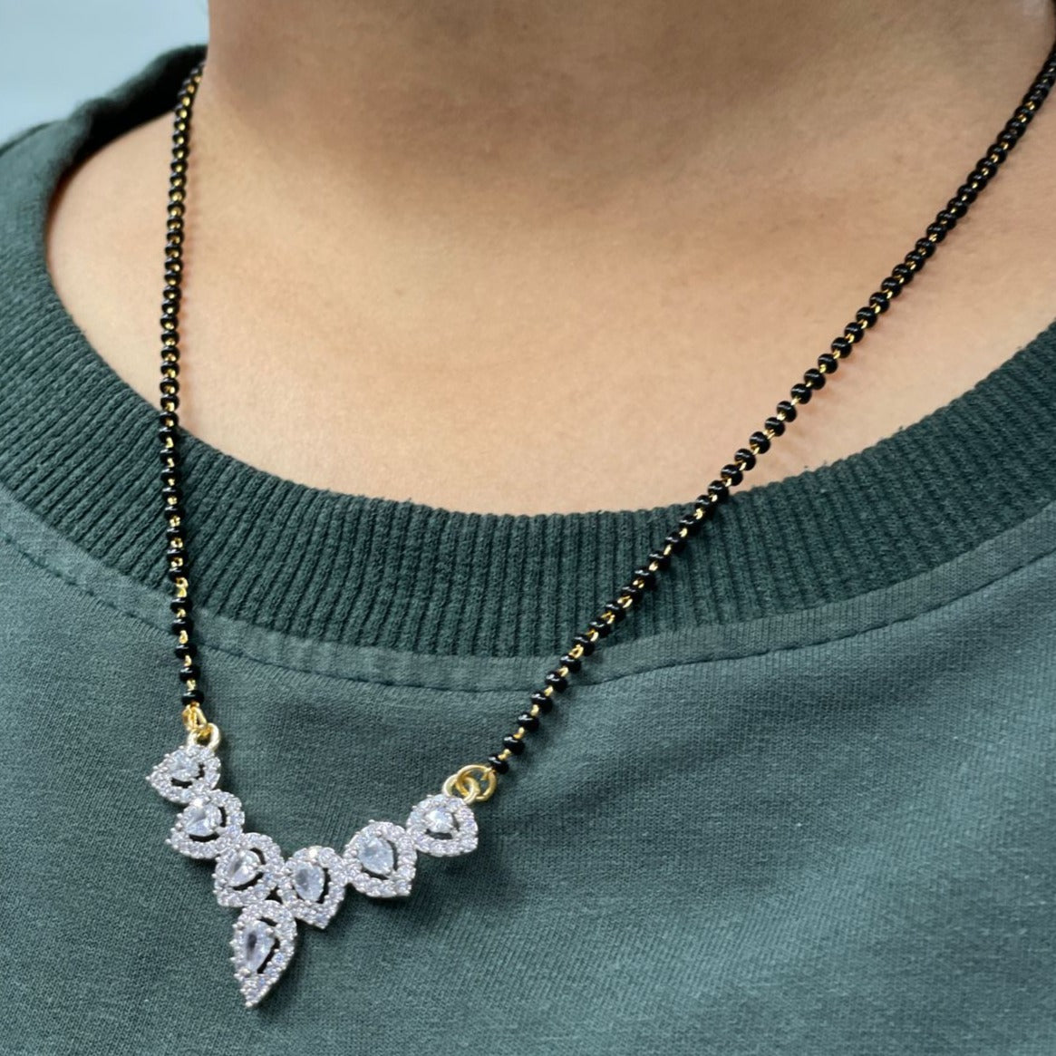 Exclusive Cubic Zirconia Mangalsutra - Abdesignsjewellery