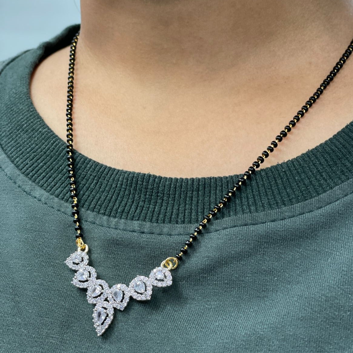 Exclusive Cubic Zirconia Mangalsutra - Abdesignsjewellery