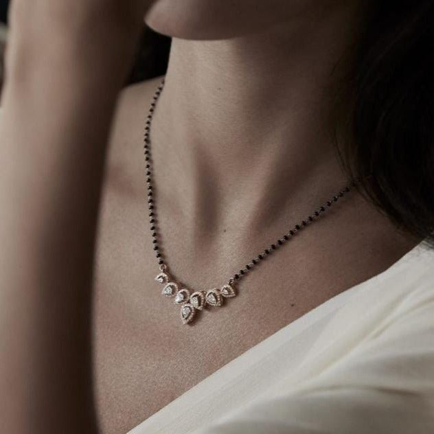 Exclusive Cubic Zirconia Mangalsutra - Abdesignsjewellery