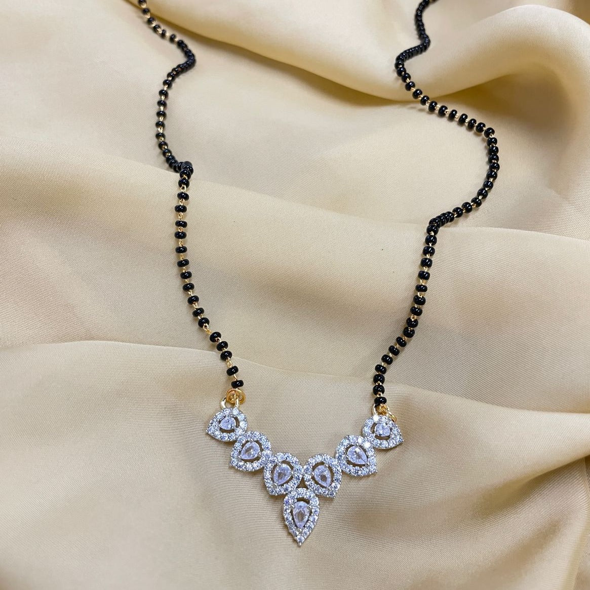 Exclusive Cubic Zirconia Mangalsutra - Abdesignsjewellery