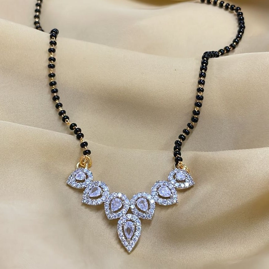 Exclusive Cubic Zirconia Mangalsutra - Abdesignsjewellery