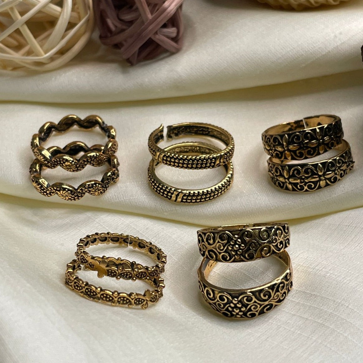 Dailywear Gold Plated ToeRing Combo - Abdesignsjewellery