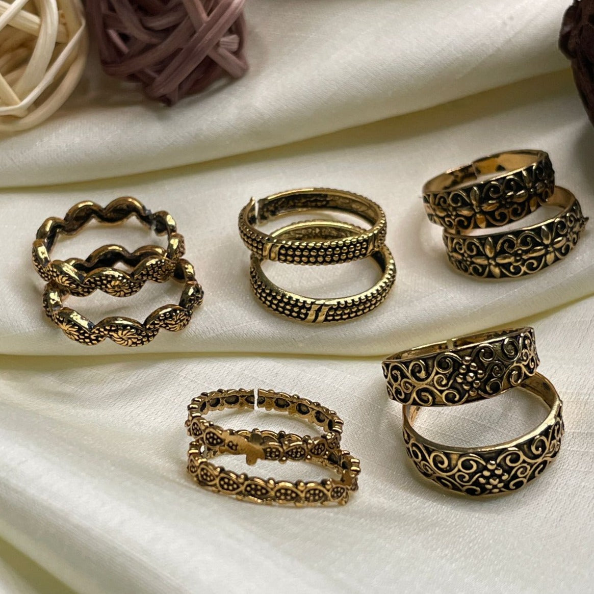 Dailywear Gold Plated ToeRing Combo - Abdesignsjewellery