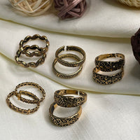 Thumbnail for Dailywear Gold Plated ToeRing Combo - Abdesignsjewellery