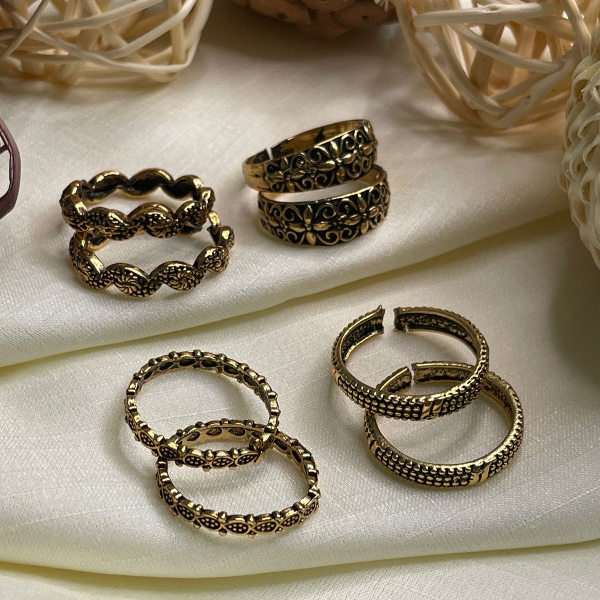 Latest High Quality Copper Gold Plated ToeRing Combo