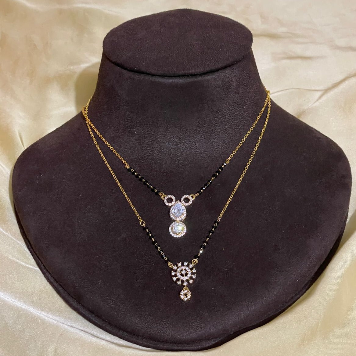High Quality Charming Gold Plated Mangalsutra Combo