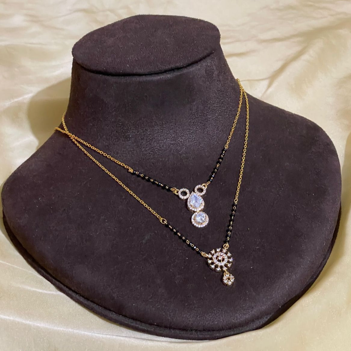 High Quality Charming Gold Plated Mangalsutra Combo