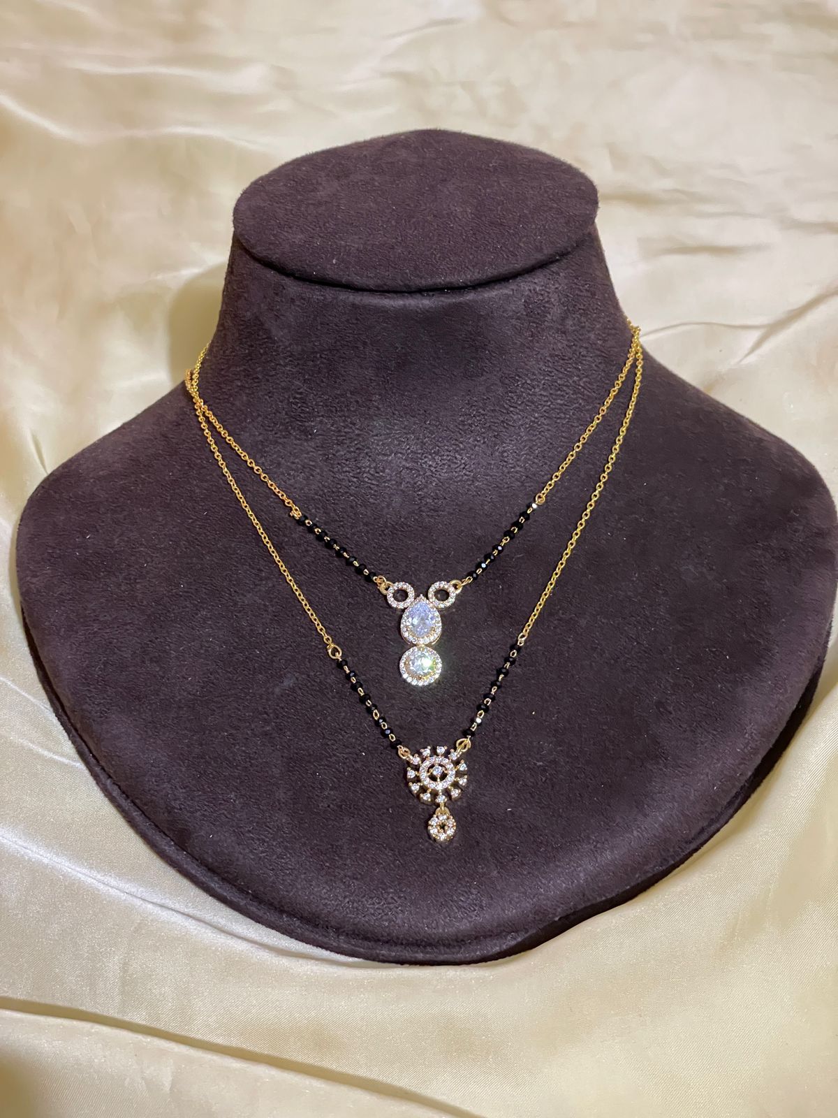 High Quality Charming Gold Plated Mangalsutra Combo