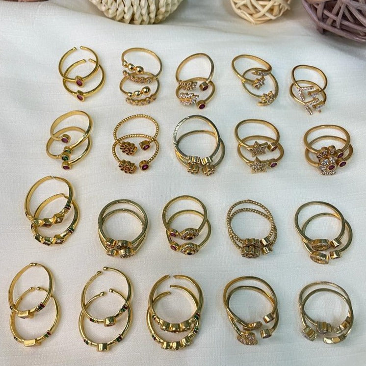 Buy 14KGF Toe Rings, Adjustable Rings, Midi Ring, Gold Toe Rings, Gemstone  Toe Ring, Goldfilled Soldered With 14K Solid Gold Online in India - Etsy