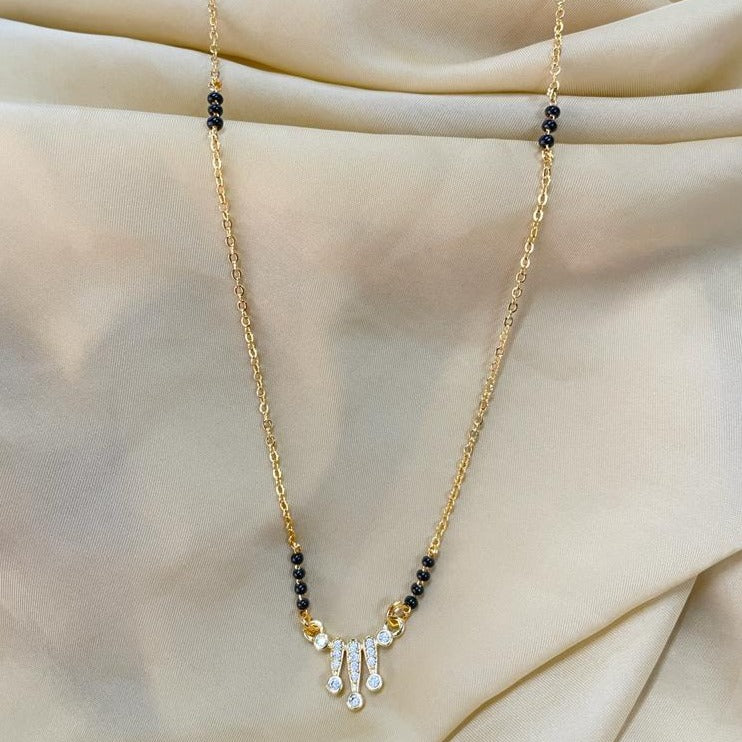 Twinkling Beautiful American Diamond Mangalsutra