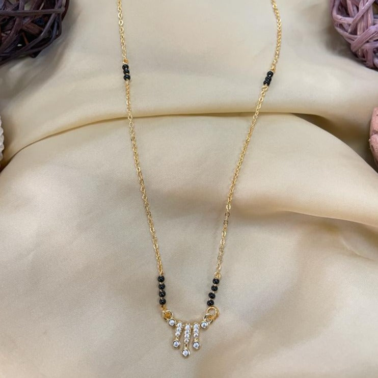 Twinkling Beautiful American Diamond Mangalsutra