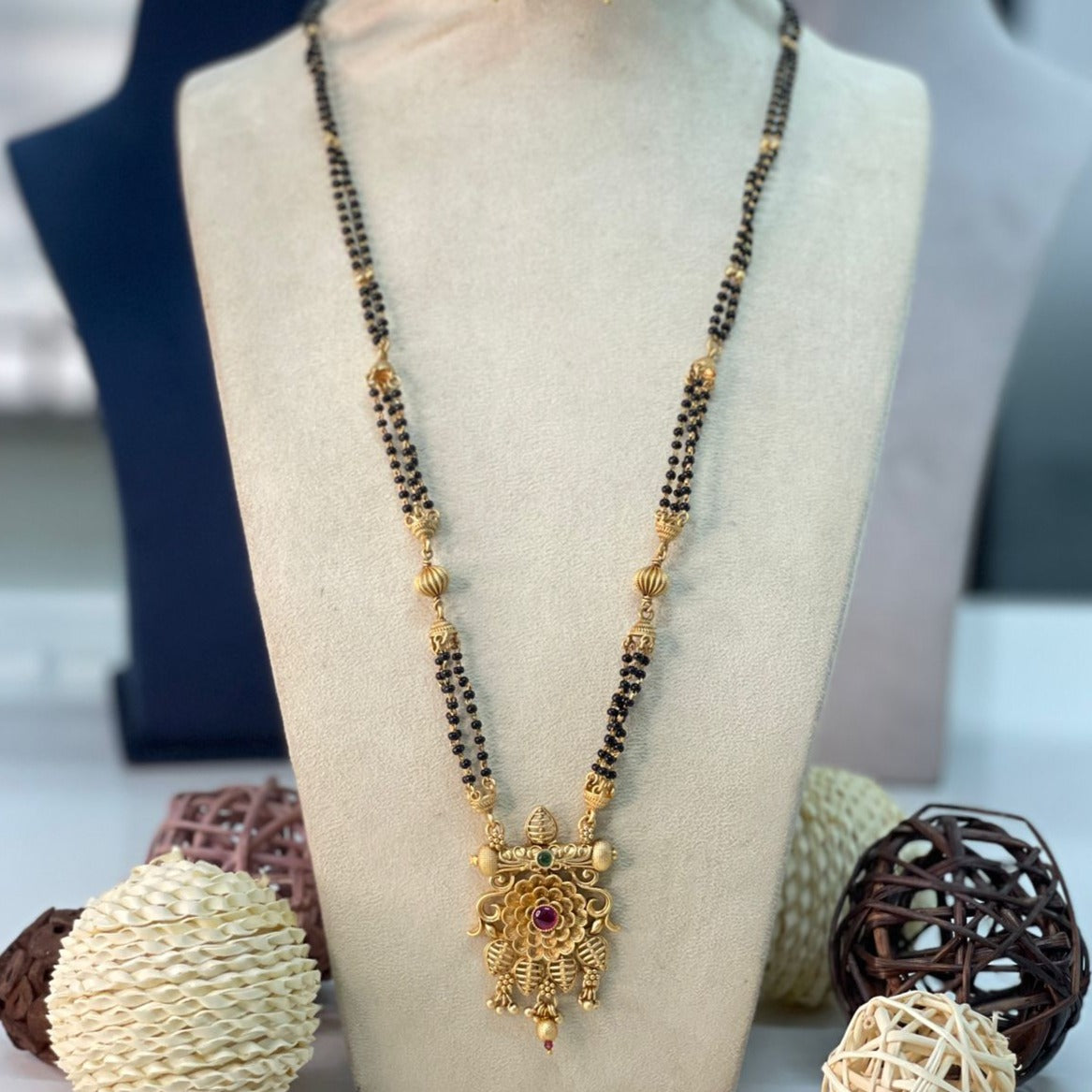 Classic Antique Long Mangalsutra - Abdesignsjewellery