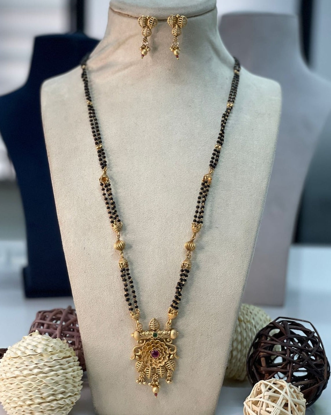 Classic Antique Long Mangalsutra - Abdesignsjewellery