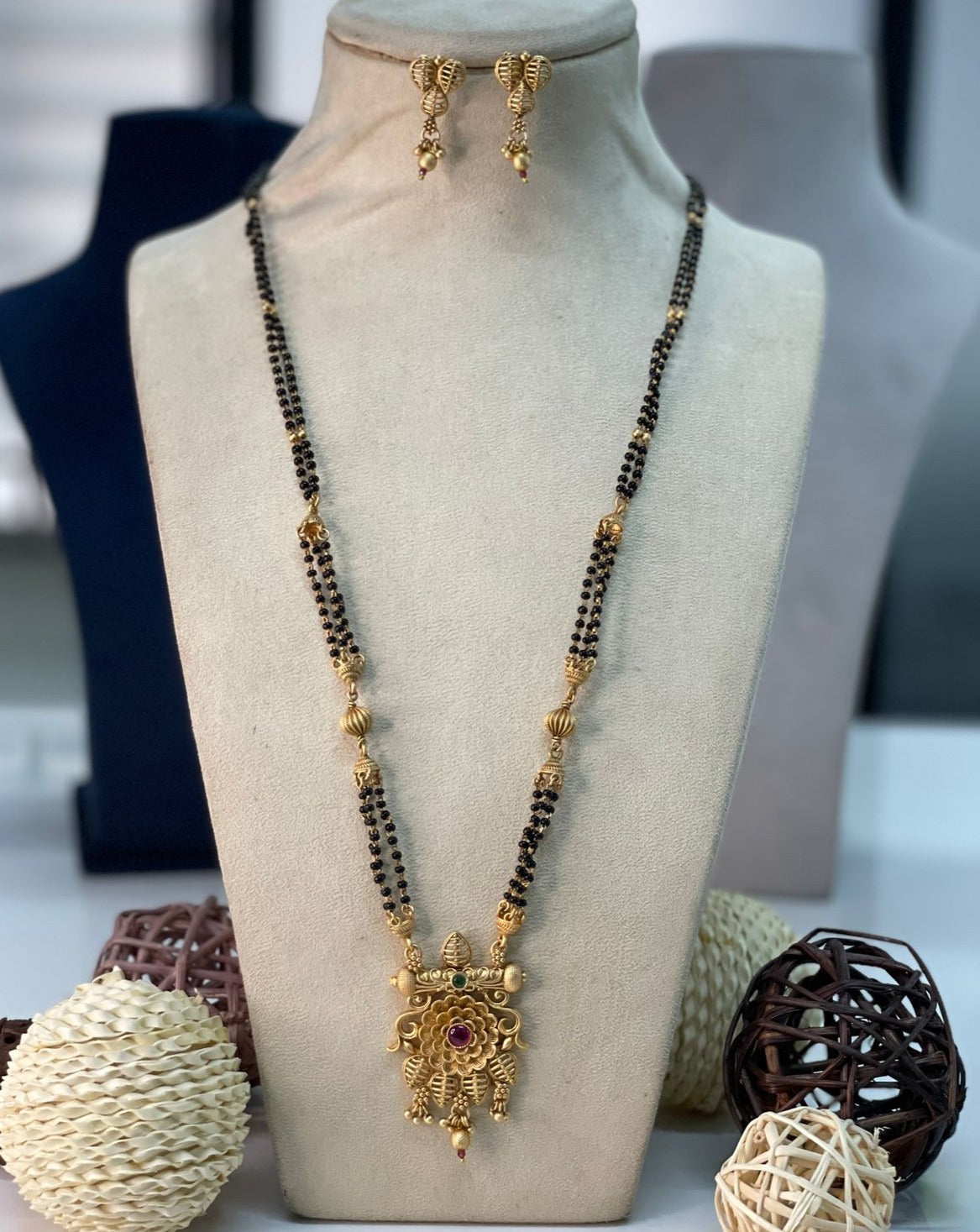 Classic Antique Long Mangalsutra - Abdesignsjewellery