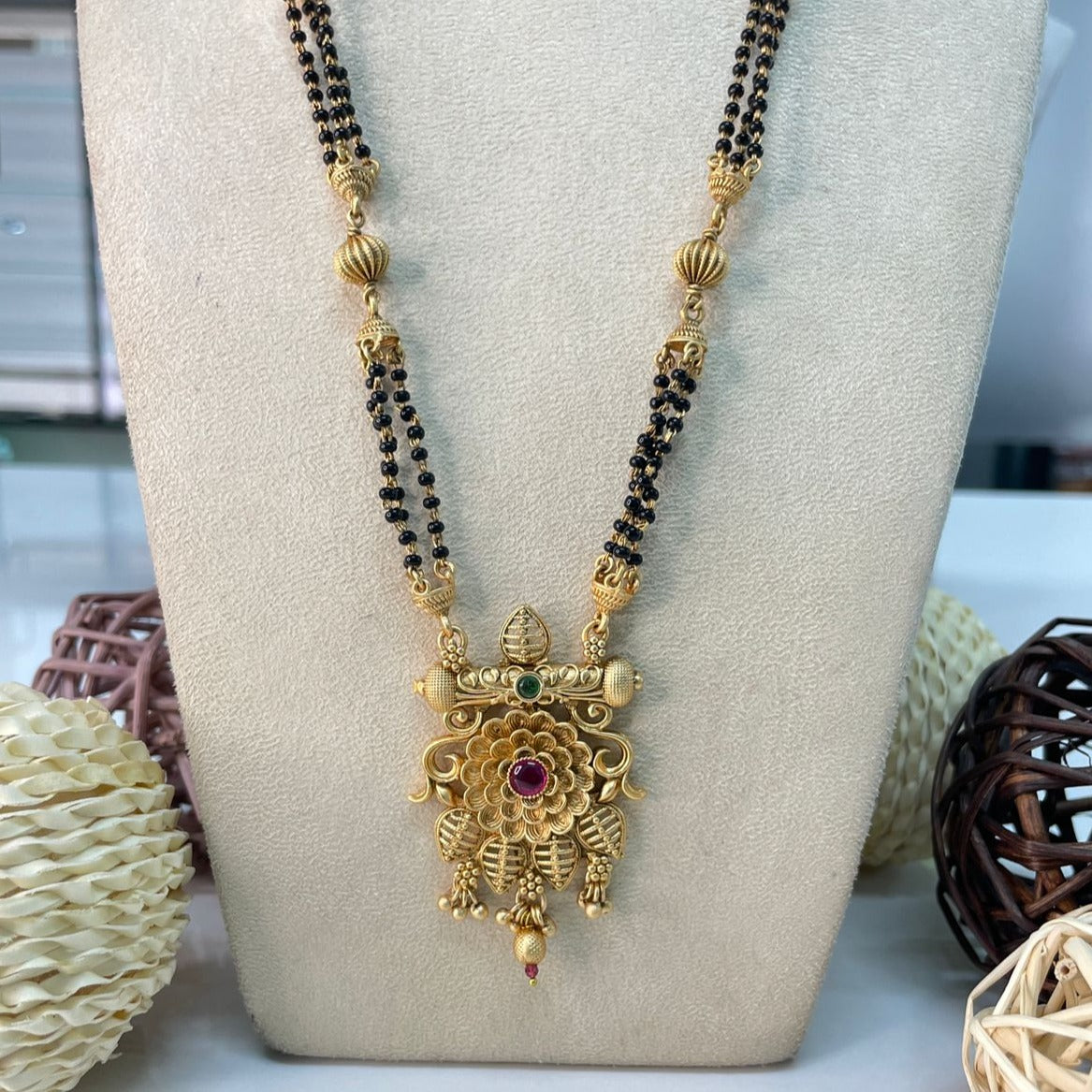 Classic Antique Long Mangalsutra - Abdesignsjewellery