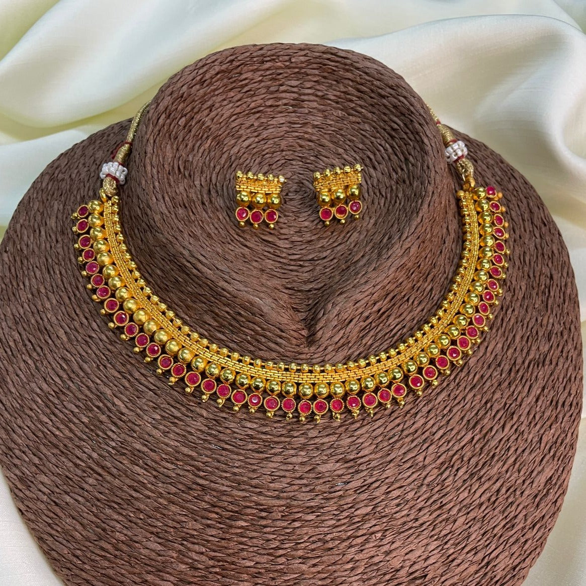 High-Quality Ethnic Gold Plated Necklace