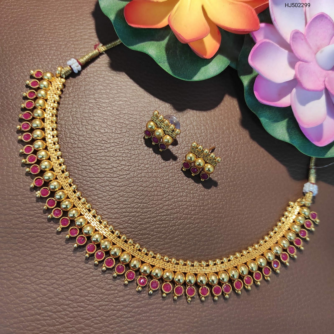 High-Quality Ethnic Gold Plated Necklace