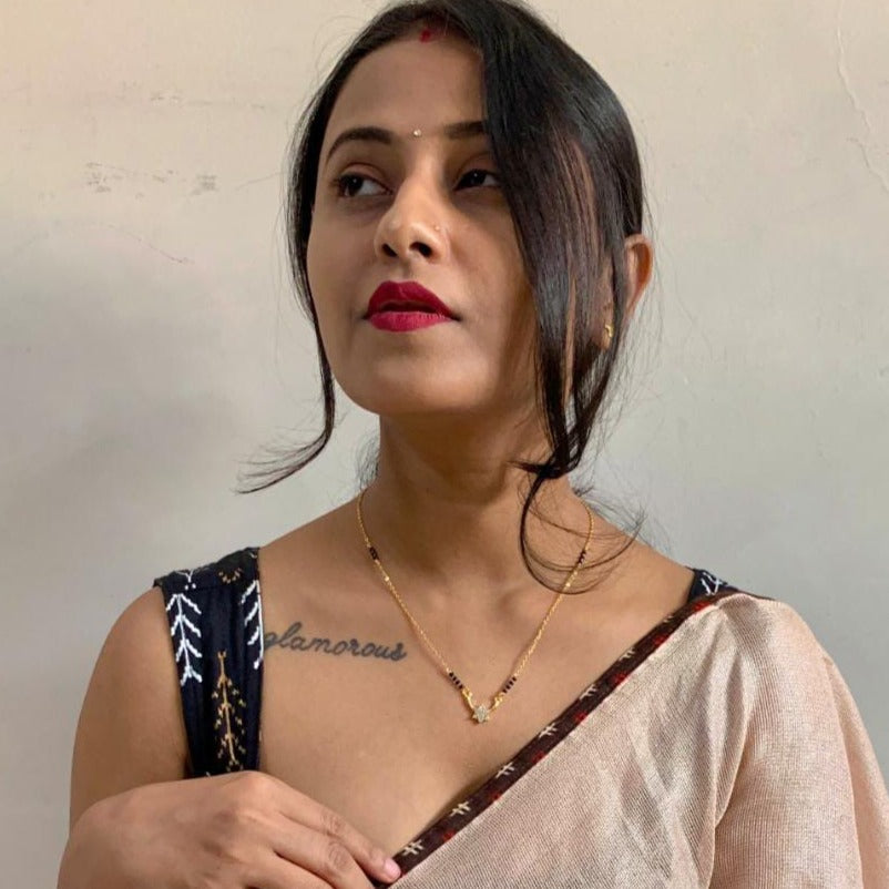 Tiniest Unique Flower Mangalsutra - Abdesignsjewellery