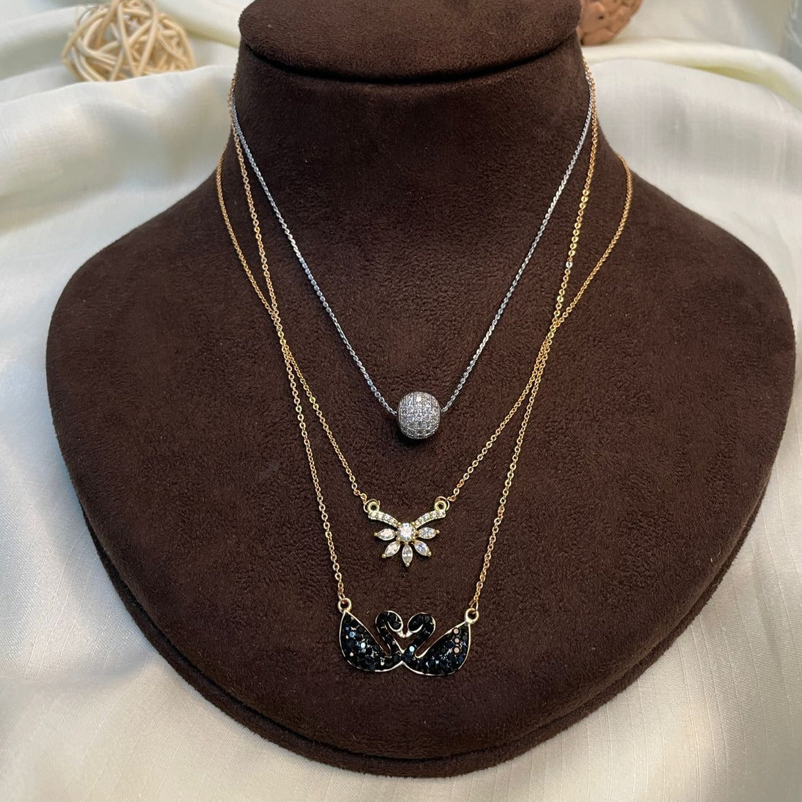 Gorgeous Daily wear Three Fusion Jewellery Combo - Abdesignsjewellery